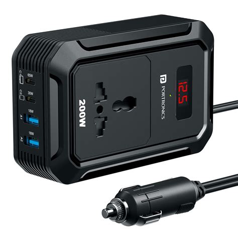 Buy Car Power III Pro 200W Car Inverter with AC Socket – Portronics