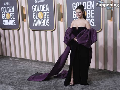 Selena Gomez Shows Off Her Sexy Boobs at the 80th Annual Golden Globe Awards (78 Photos ...