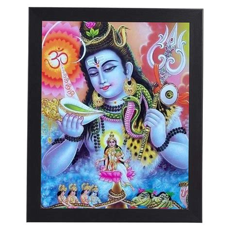 Mat Handmade Products for Lord Shiva of Synthetic Wall Wood Photo ...