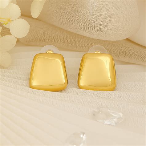Buy Gold Plated Modern & Elegant Demifine Stud Earrings – Estele
