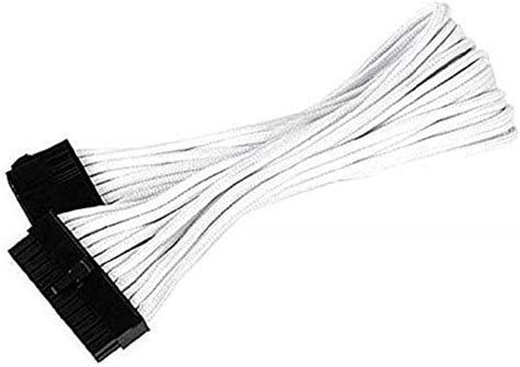 Silverstone Tek Sleeved Extension Power Supply Cable with 1 x ...