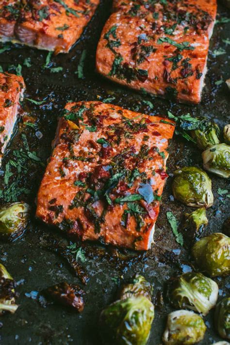 Keto Citrus Salmon with Brussels Sprouts