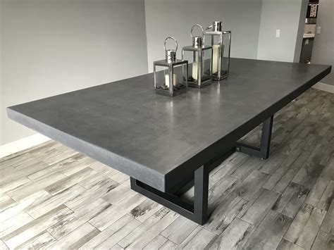 Concrete Top Extendable Dining Table at Imogen Troy blog