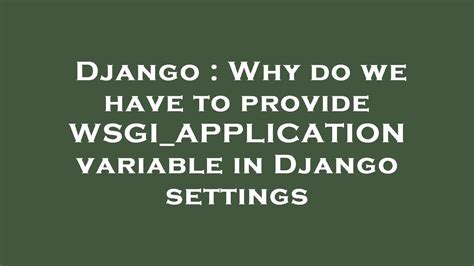 Image result for Mod_Wsgi Django