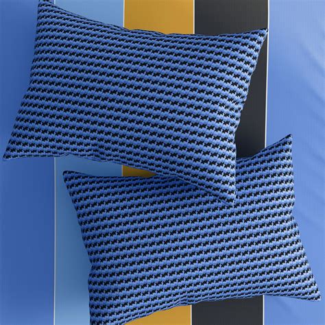 Buy PORTICO Hashtag Blue Printed Cotton King Size Bedsheet Set ...