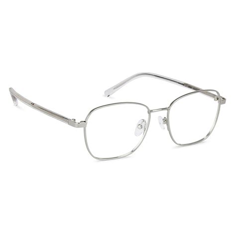 Buy Blue Block Phone Computer Glasses: Silver Transparent Full Rim ...