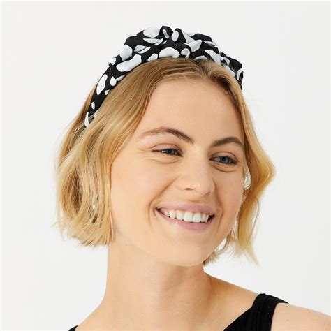 Buy Multi Mono Print Ruched Alice Band Online - Accessorize India