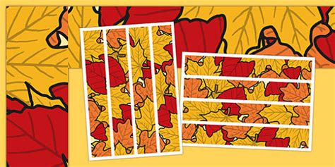 Fall Bulletin Board Borders