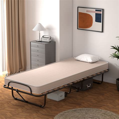 LiteBed™ Folding Bed with Memory Foam Mattress - Portable Twin Fold Up ...