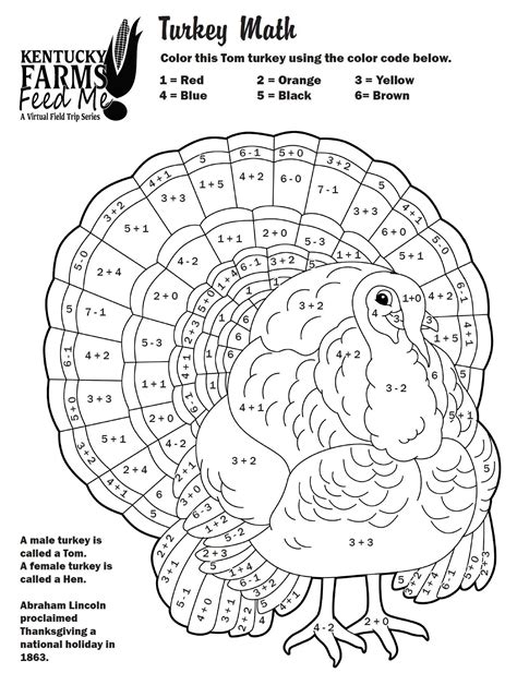Image result for Thanksgiving Fun Sheet Math