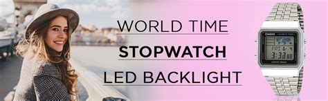 Casio Unisex Vintage A500WA-1DF Black Digital Dial Silver Stainless ...