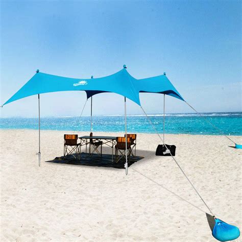 Buy WINNINGO Upgraded Beach Sunshade, Family Large Sun Shade Canopy 10 ...
