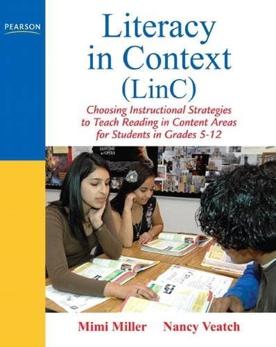 Literacy in Context (Linc): Choosing Instructional Strategies to Teach ...