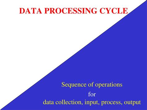Data Processing Cycle in Computer Studies 的图像结果