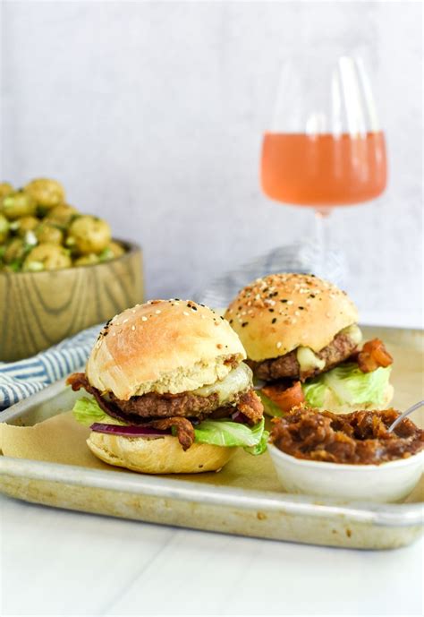 Smash Burger Sliders with Spicy Date Spread - My Modern Cookery