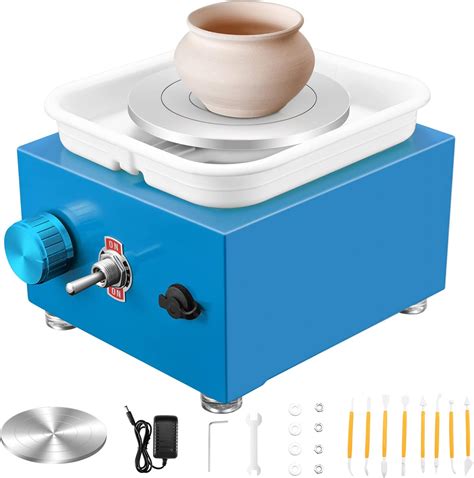 Mini Pottery Wheel, 2000RPM Pottery Wheels Adjustable Speed Electric ...