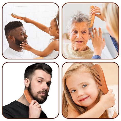 Patelai 6 Pieces Handmade Wooden Comb Wood Hair Comb Wooden India | Ubuy