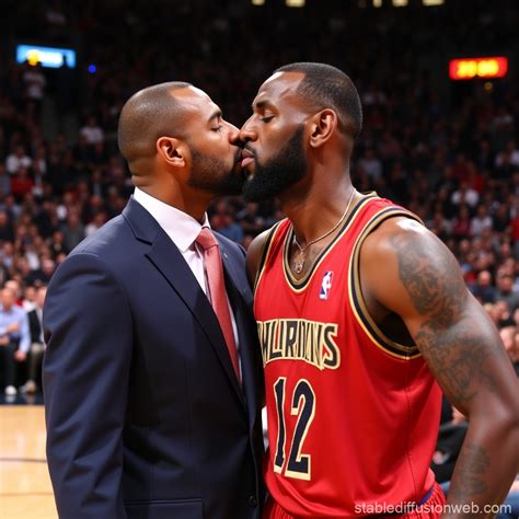 LeBron James and Diddy Kiss | Stable Diffusion Online