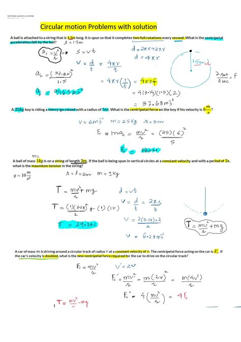 Circular Motion Problems 的图像结果
