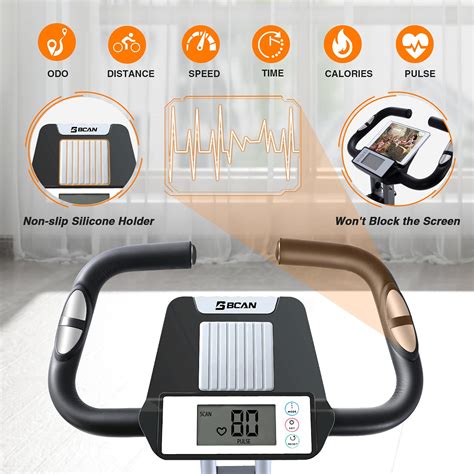 BCAN Folding Exercise Bike for Heavy People, foldable exercise bike ...