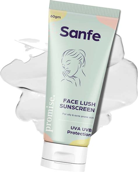 Buy SANFE PROMISE FACE LUSH SUNSCREEN FOR OILY & ACNE PRONE SKIN 60GM ...