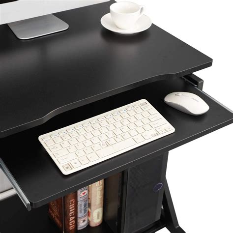 Small Computer Desk with Keyboard Tray 的图像结果