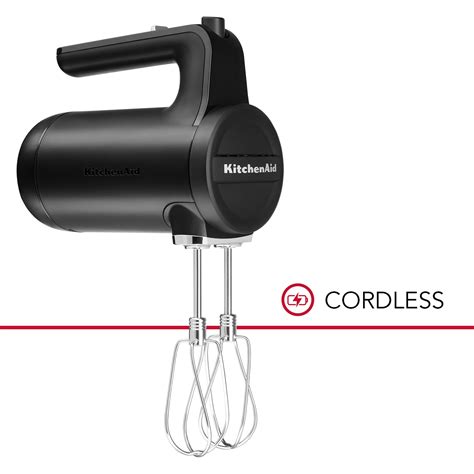 KitchenAid Cordless 7 Speed Hand Mixer - Matte Black - Walmart.com ...