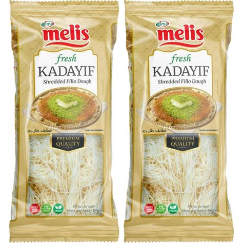 Original Melis Series Fresh Kataifi 2 Pack Kadayif Shredded Fillo ...