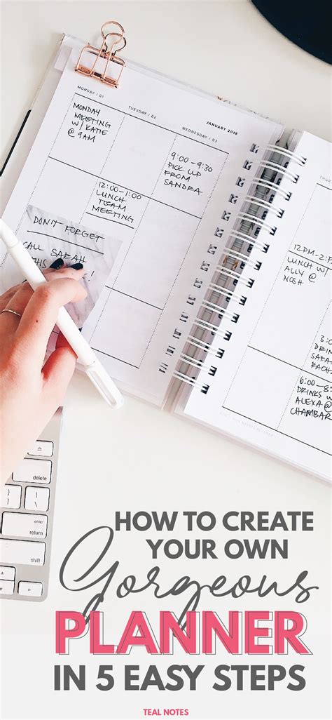 How To Make A DIY Planner You'll LOVE (2023) With Printables - Make A ...