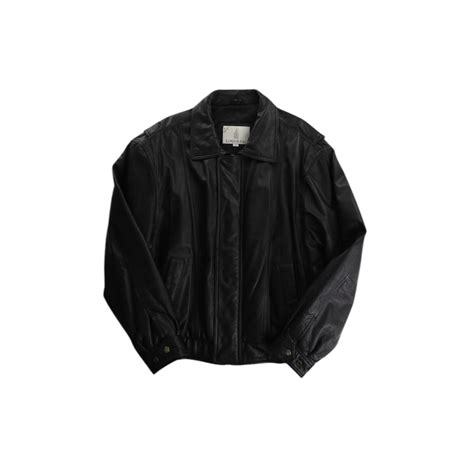 【FIFTY-FIFTY】1990s London fog fly front leather blouson -9939- | cv