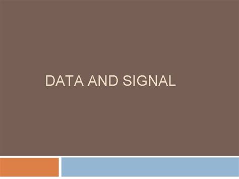 Signaling Data 的图像结果