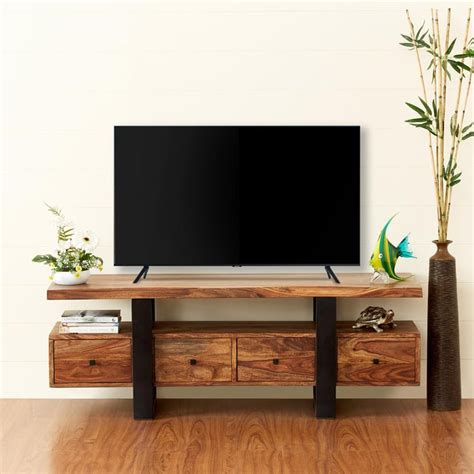 Buy Raga Brown Sheesham Wood TV Unit - Brown from Home Centre at just ...