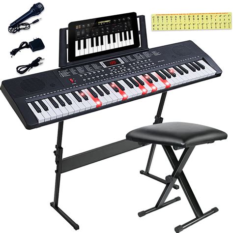 Buy IMGZAR 61 Key Keyboard Piano Portable Full Size Electric Piano ...