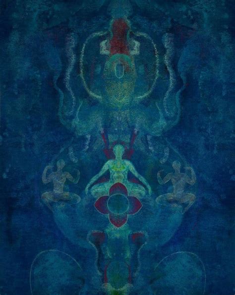 "Untitled 3": Blue Acrylic Painting (30x24) by Keshav Kasar | ArtZolo.com