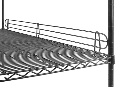 Wire Shelf Ledge - 60 x 4", Black H-1768BL - ULINE