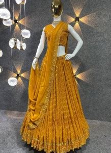 Shree Impex Embroidered, Self Design Semi Stitched Lehenga Choli - Buy ...