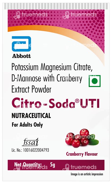 Citro Soda Uti Cranberry Flavour Powder 5gm - Uses, Side Effects ...