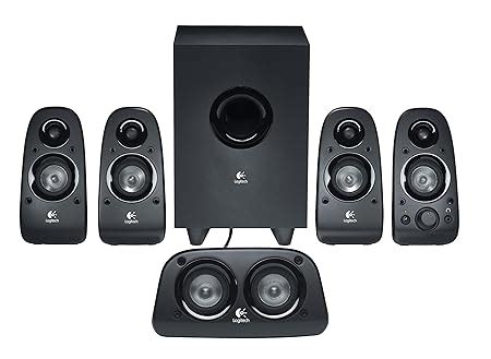 Logitech Z506 5.1 Channel Surround Sound Multimedia Speakers (Black ...
