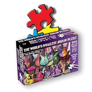 Buy TDC Games 204-Piece Jigsaw Puzzle, 4 by 6-inch, Six String Fling ...