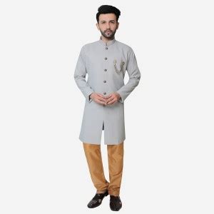 AVAETA Self Design, Solid Sherwani Price in India - Buy AVAETA Self ...