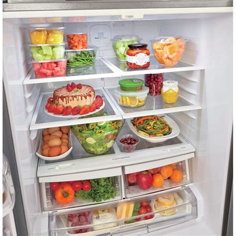 LG 21.8-cu ft French Door Refrigerator with Ice Maker and Water ...