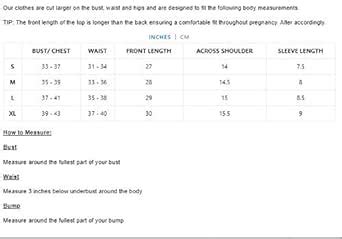 Maternity Women Cum Nursing Top Front Cross Black(S) : Amazon.in ...