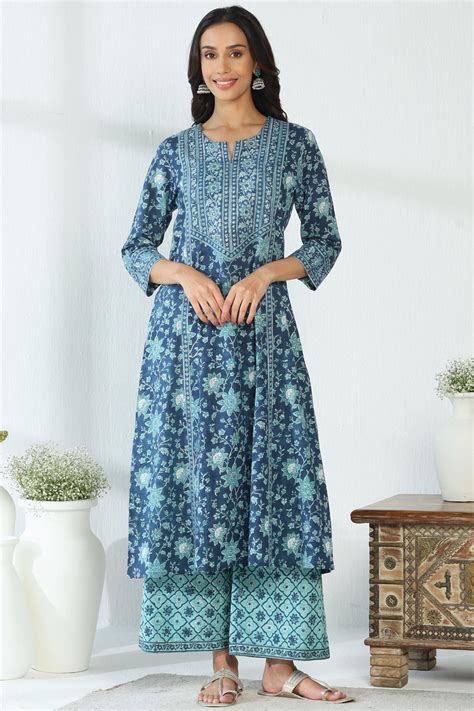 Shop Neelofar Aafiyah Sanganeri Kurta for Women | Farida Gupta – Farida ...