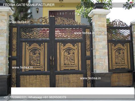 Entrance Gate Design Steel Gate Double Door Design Big Iron Gate Design ...