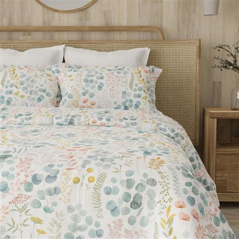 Buy LAYERS Zen 225TC Floral Print 3Pcs King Bedsheet Set from Layers at ...