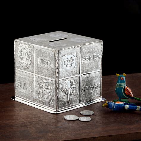 SILVER PLATED PIGGY BANK – Code Silver