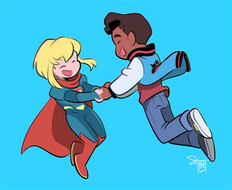 supergirl and jimmy olsen (dc comics and 2 more) drawn by comickergirl ...
