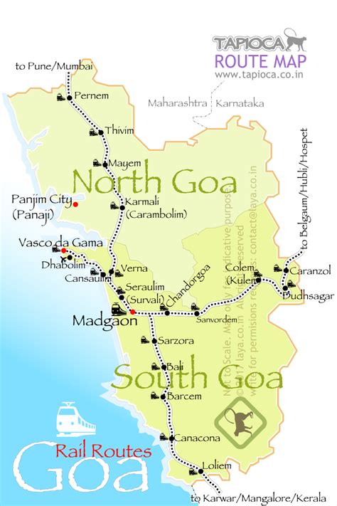 Goa Rail Route Map