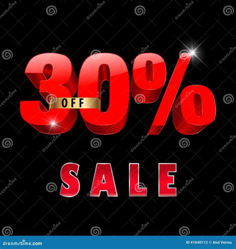 30 Percent Off, 30 Sale Discount, 30 Sale Text Stock Vector ...