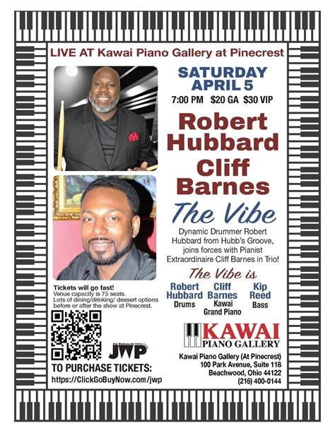 The Vibe Hubb & Cliff Barnes at Pinecrest at Kawai Piano Gallery, 100 ...